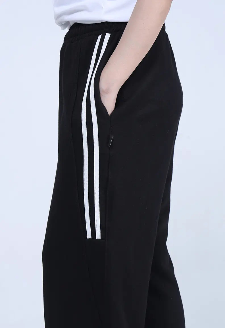 Baggy Trousers - Black Stripe