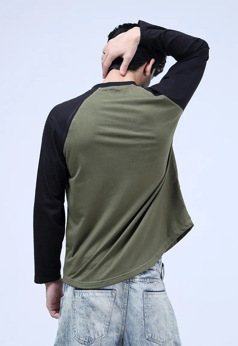Raglan - Olive Black