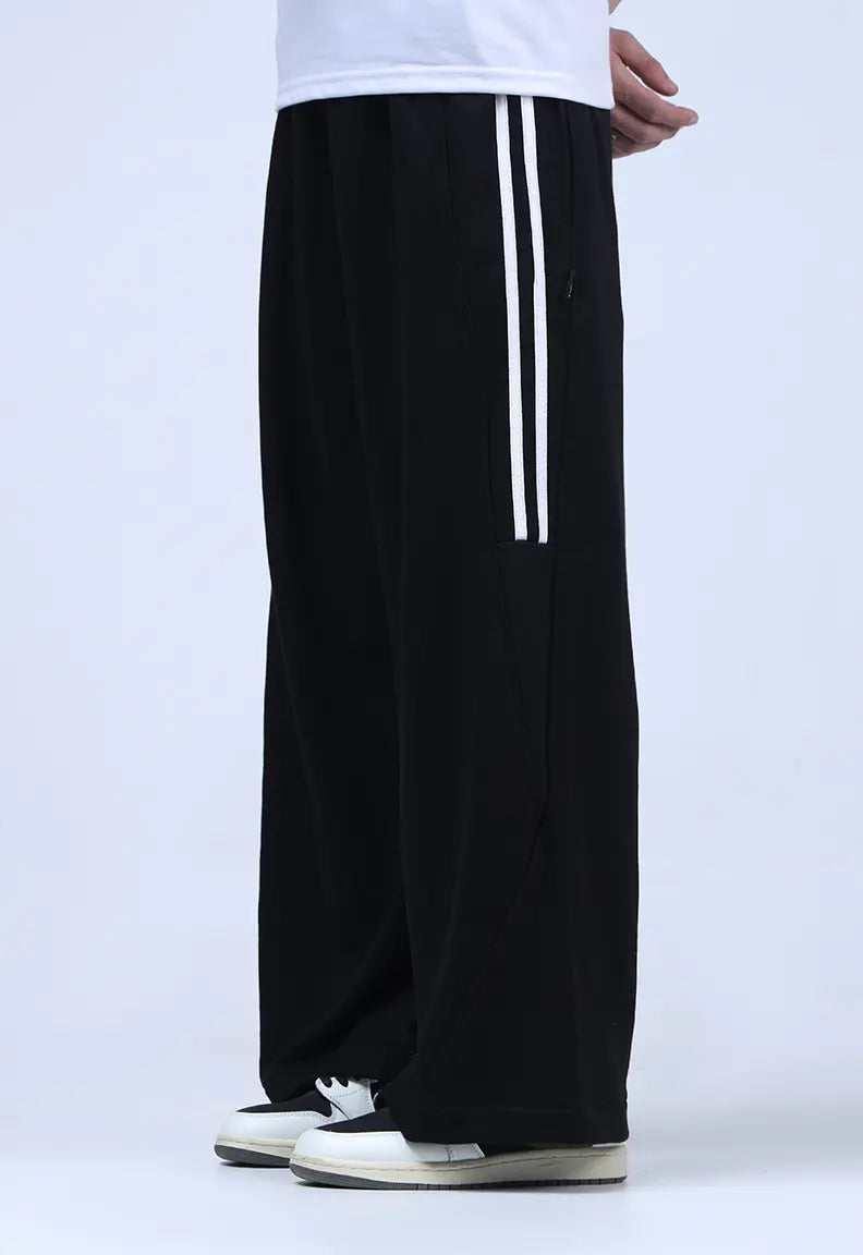 Baggy Trousers - Black Stripe