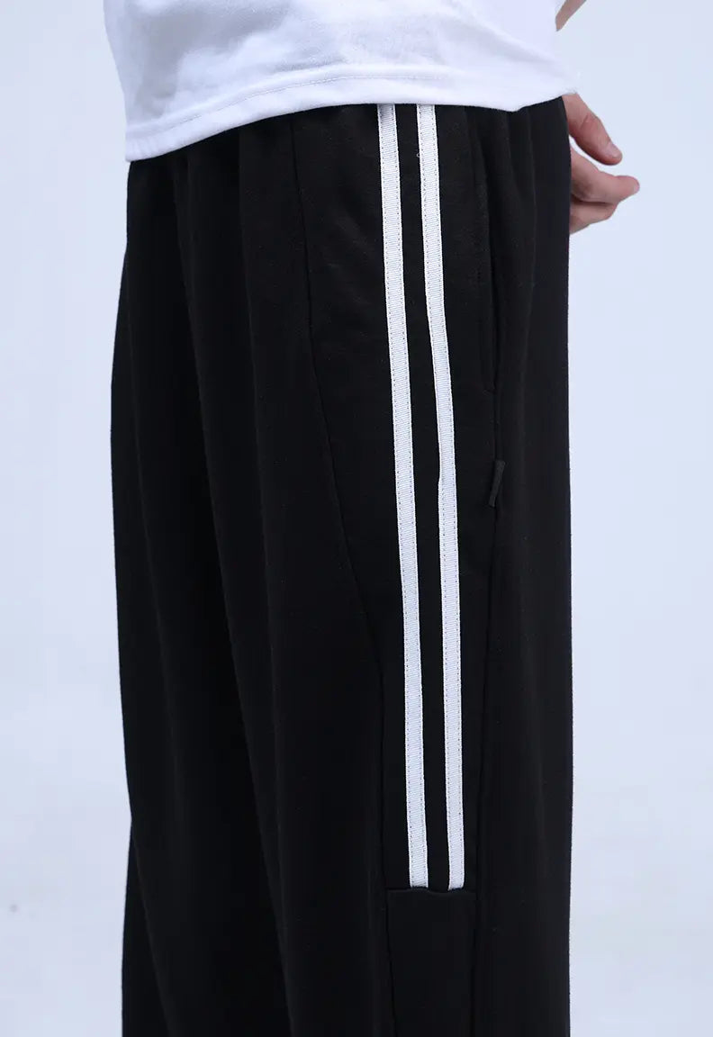 Baggy Trousers - Black Stripe