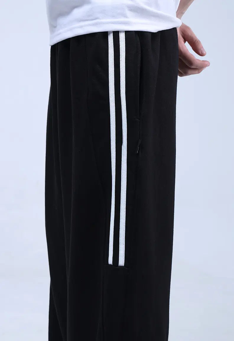 Baggy Trousers - Black Stripe