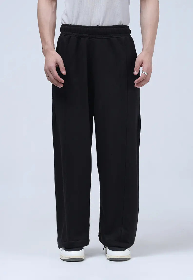 Baggy Trousers - Black Sweat Pants