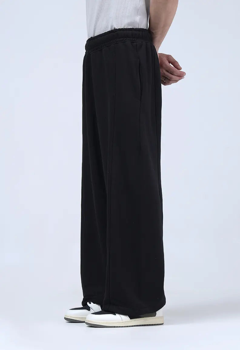 Baggy Trousers - Black Sweat Pants