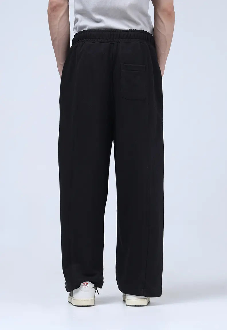 Baggy Trousers - Black Sweat Pants