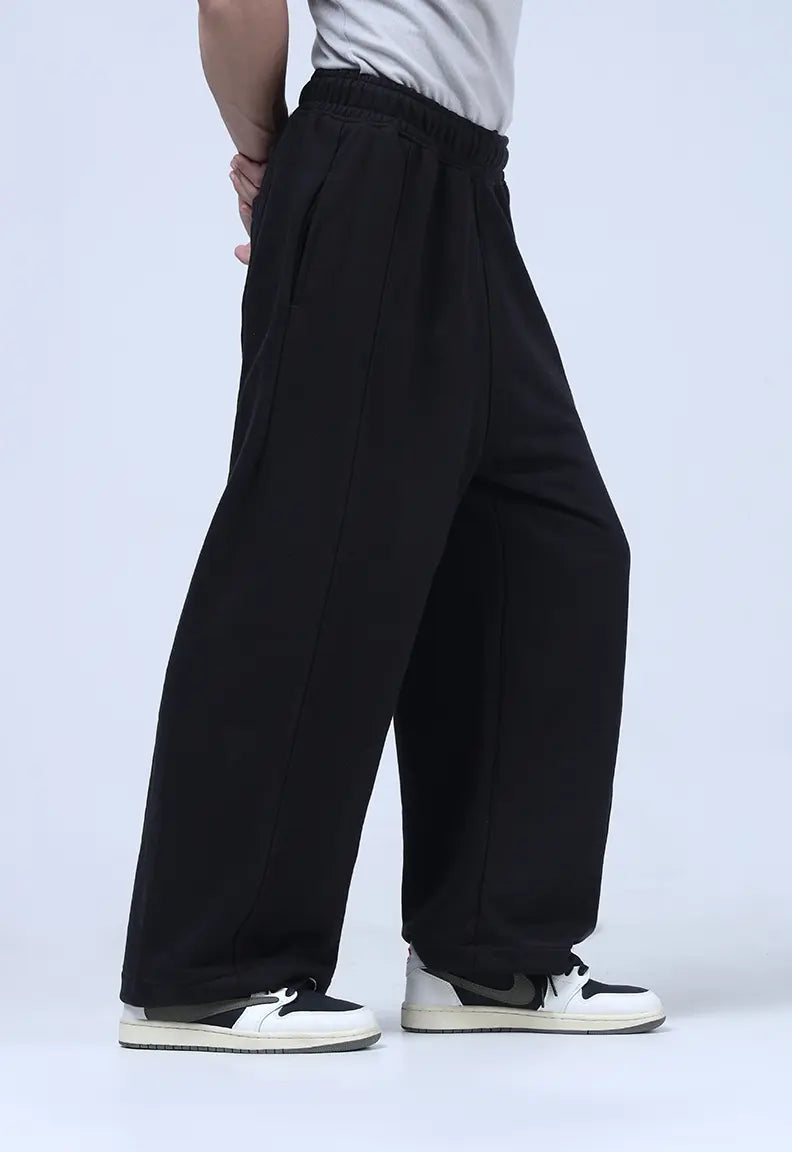 Baggy Trousers - Black Sweat Pants