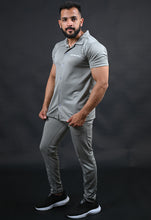 Load image into Gallery viewer, Light Grey Casual/Formal Tracksuit
