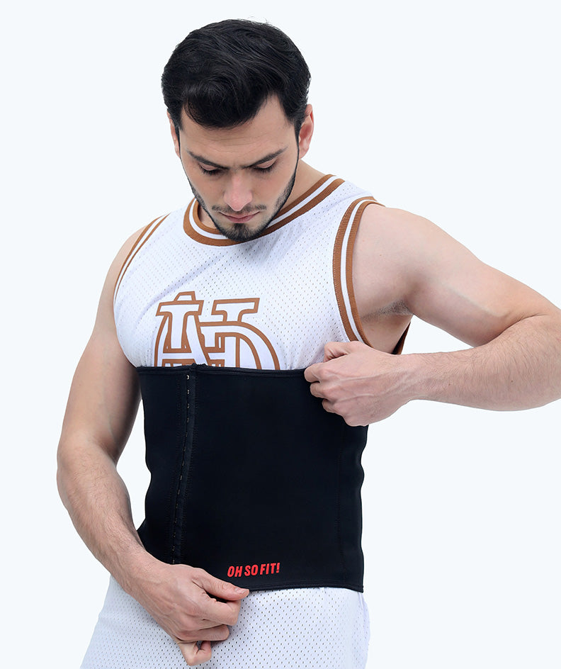 Men's Waist Trainer adjustable three-row hook
