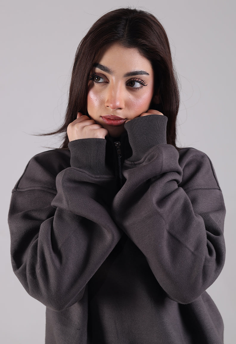 Essential Quarter Zip (Grey)