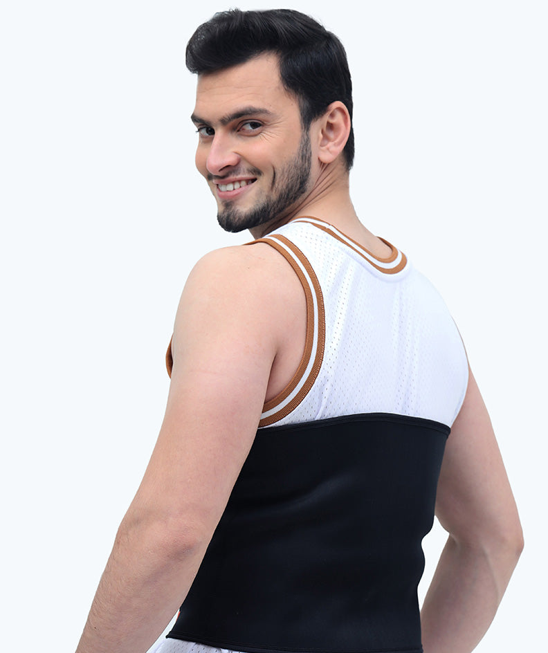 Men's Waist Trainer adjustable three-row hook