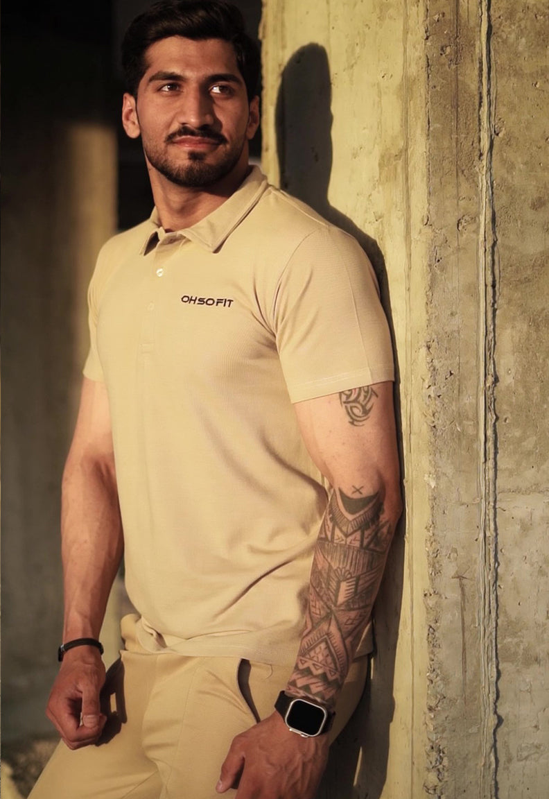 Khaki combo Track Suit