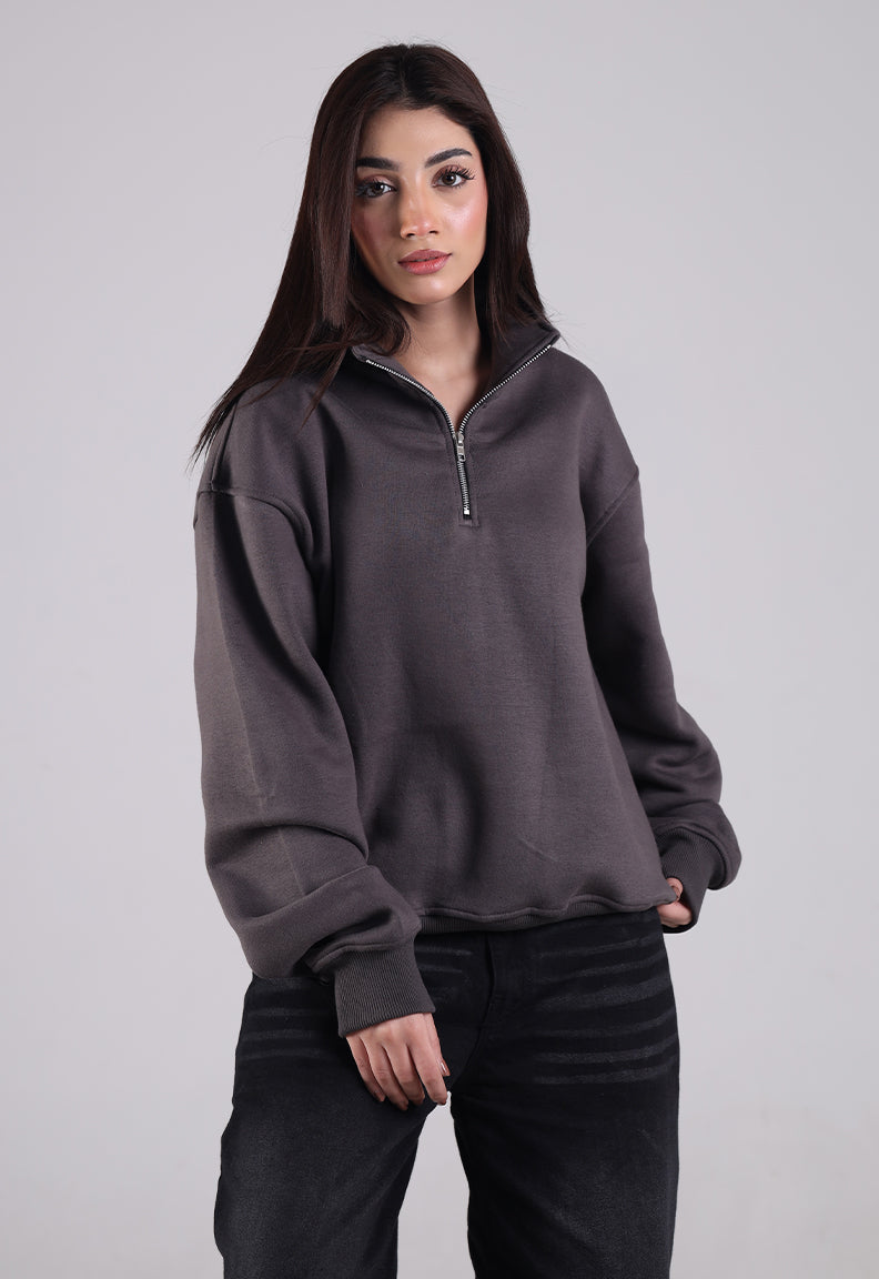 Essential Quarter Zip (Grey)