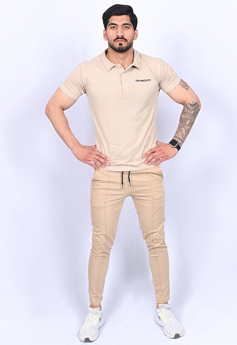 Khaki combo Track Suit