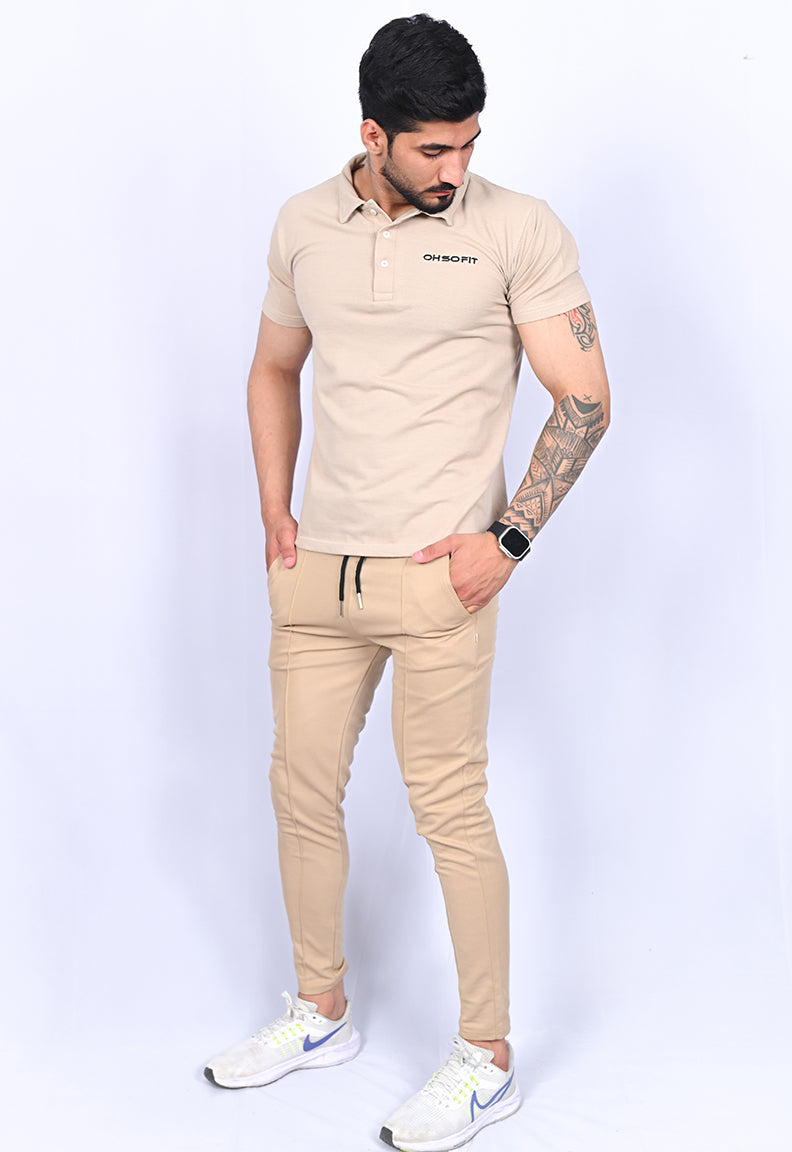 Khaki combo Track Suit