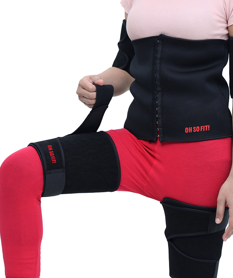 Women's Fat loss set: Adjustable Waist Trainer + Adjustable Arms Trimmers + Adjustable Thigh Trimmer
