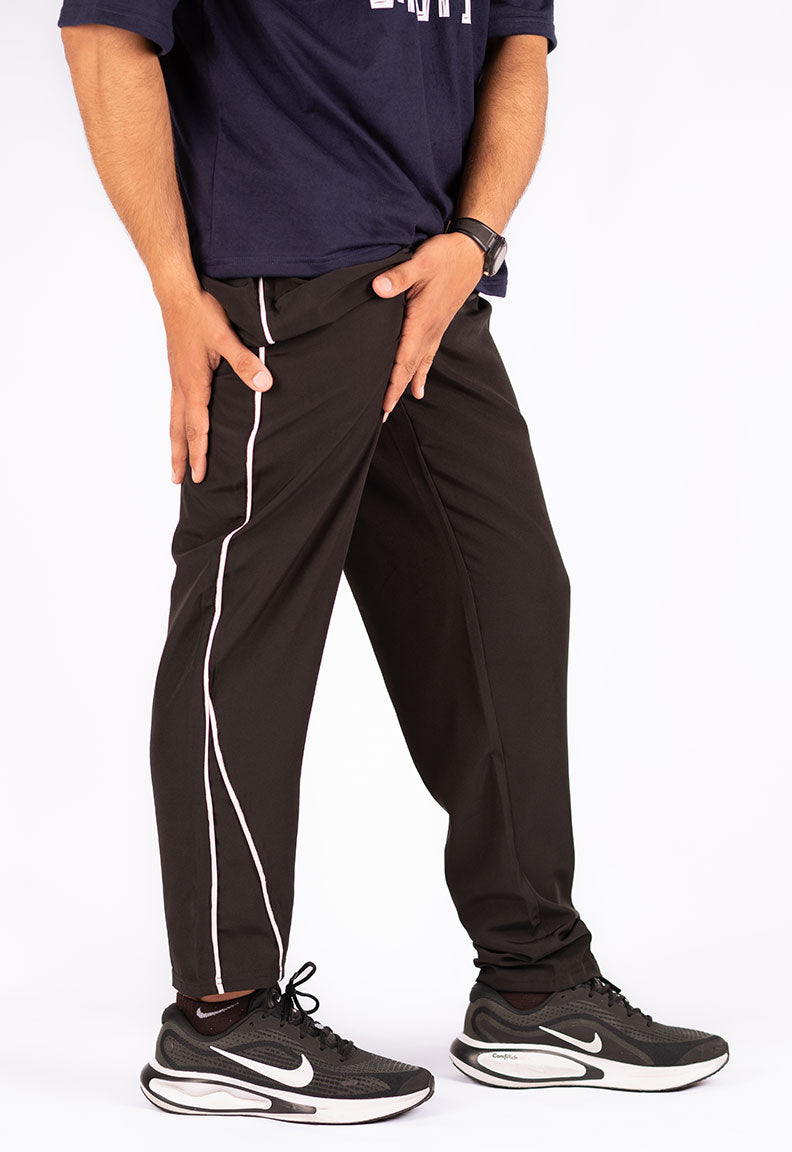 Micro-Stretch Athletic Trousers – Black