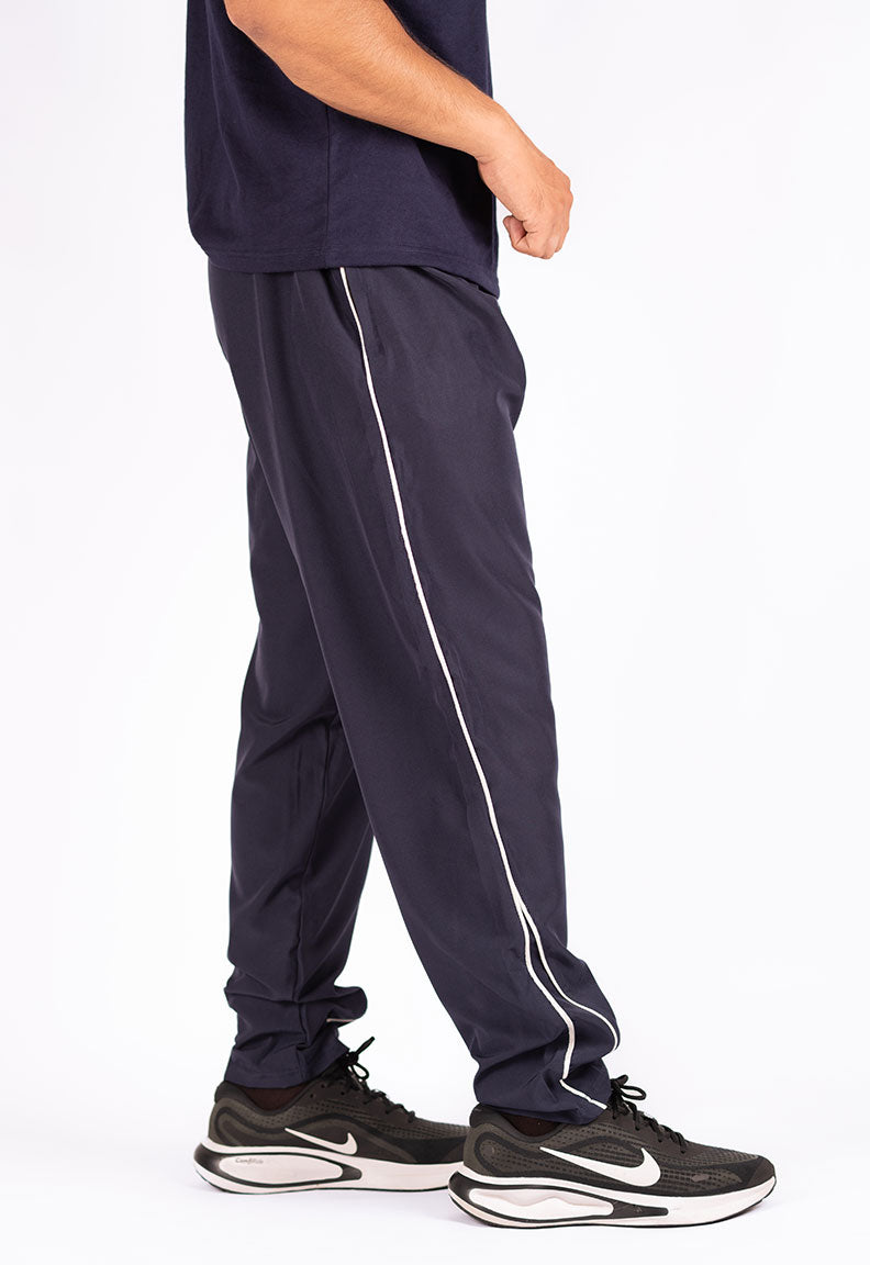 Micro-Stretch Athletic Trousers – Blue