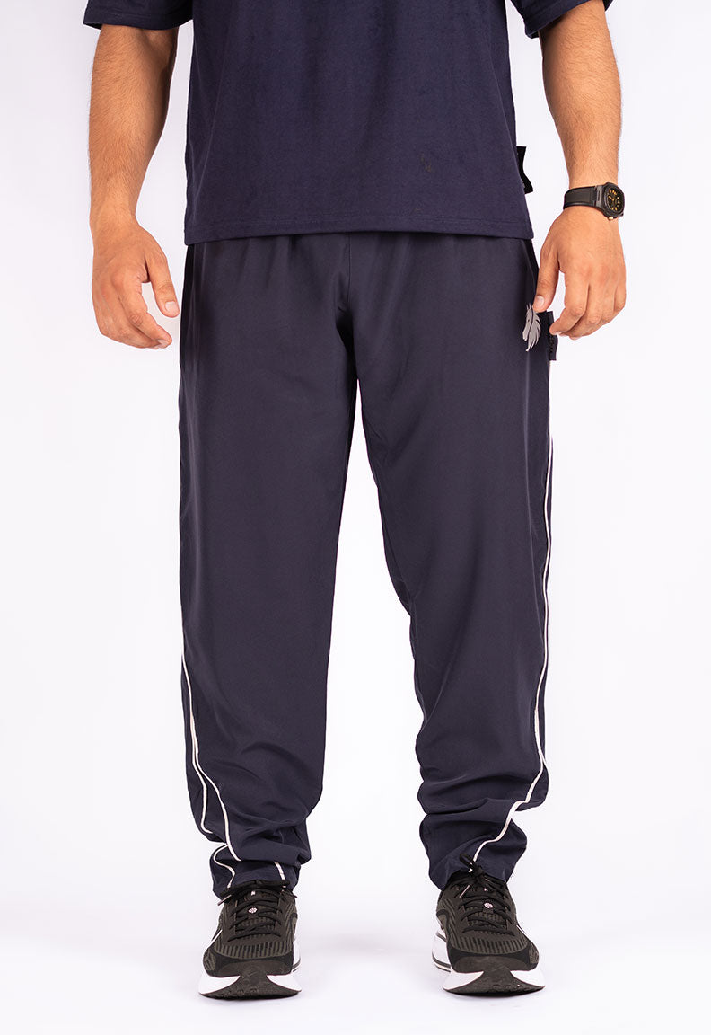 Micro-Stretch Athletic Trousers – Blue