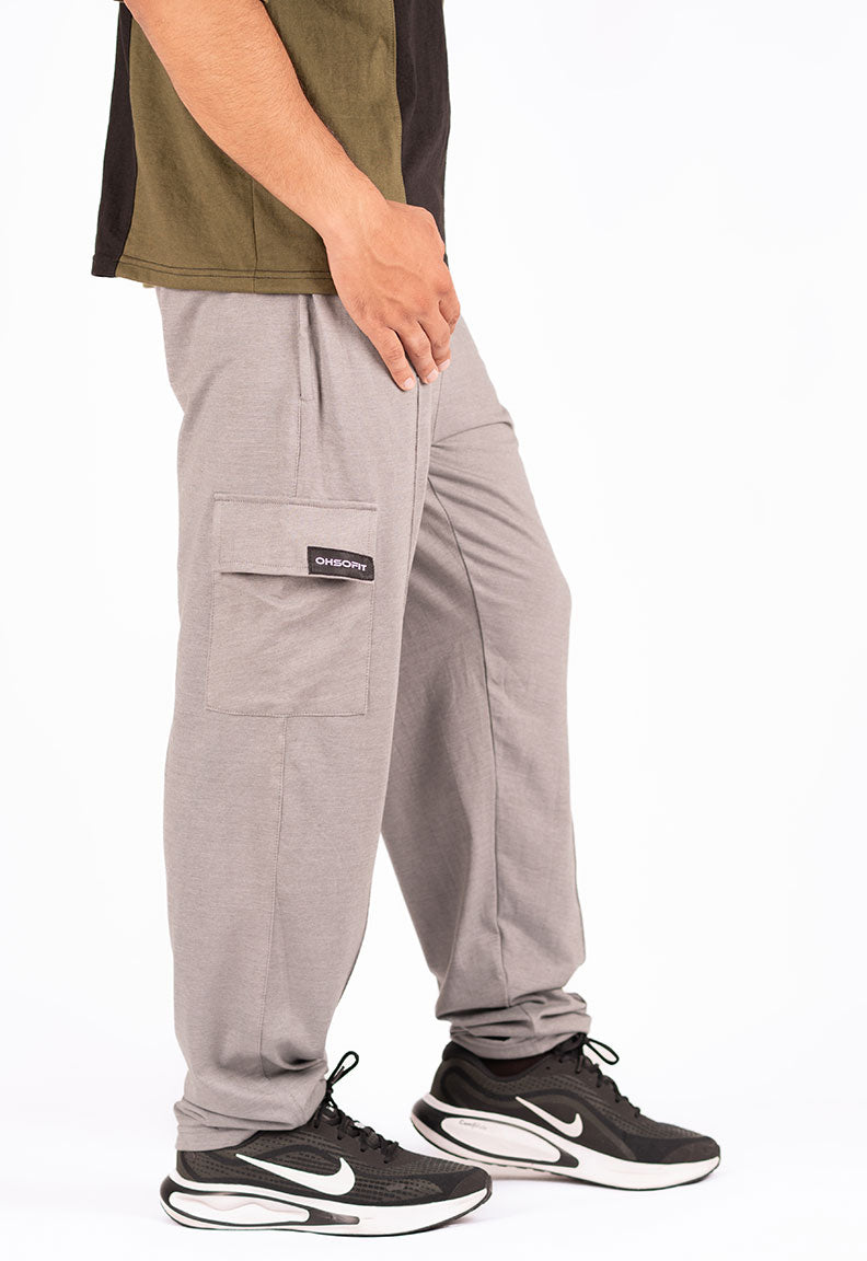 Grey Cargo Trousers – Relaxed Fit