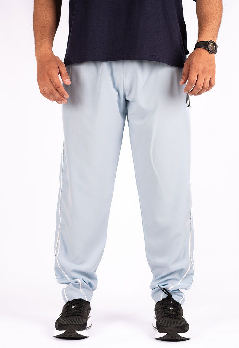 Micro-Stretch Athletic Trousers – Light Blue
