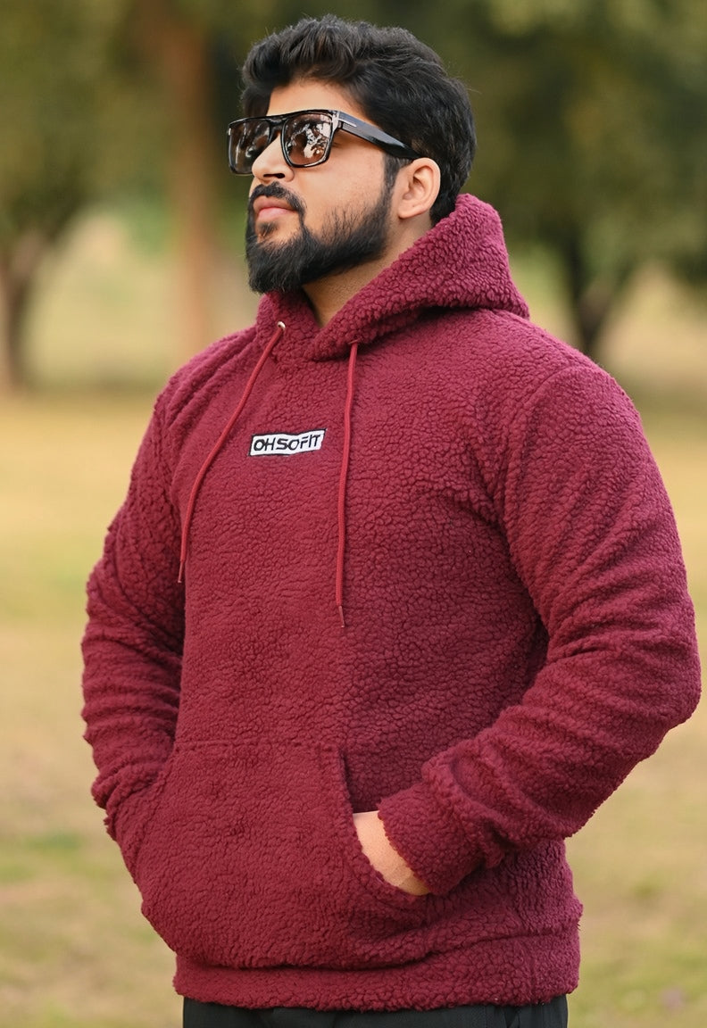 Ultimate Sherpa Lined Cozy Hoodie – Luxuriously Warm & Stylish Black