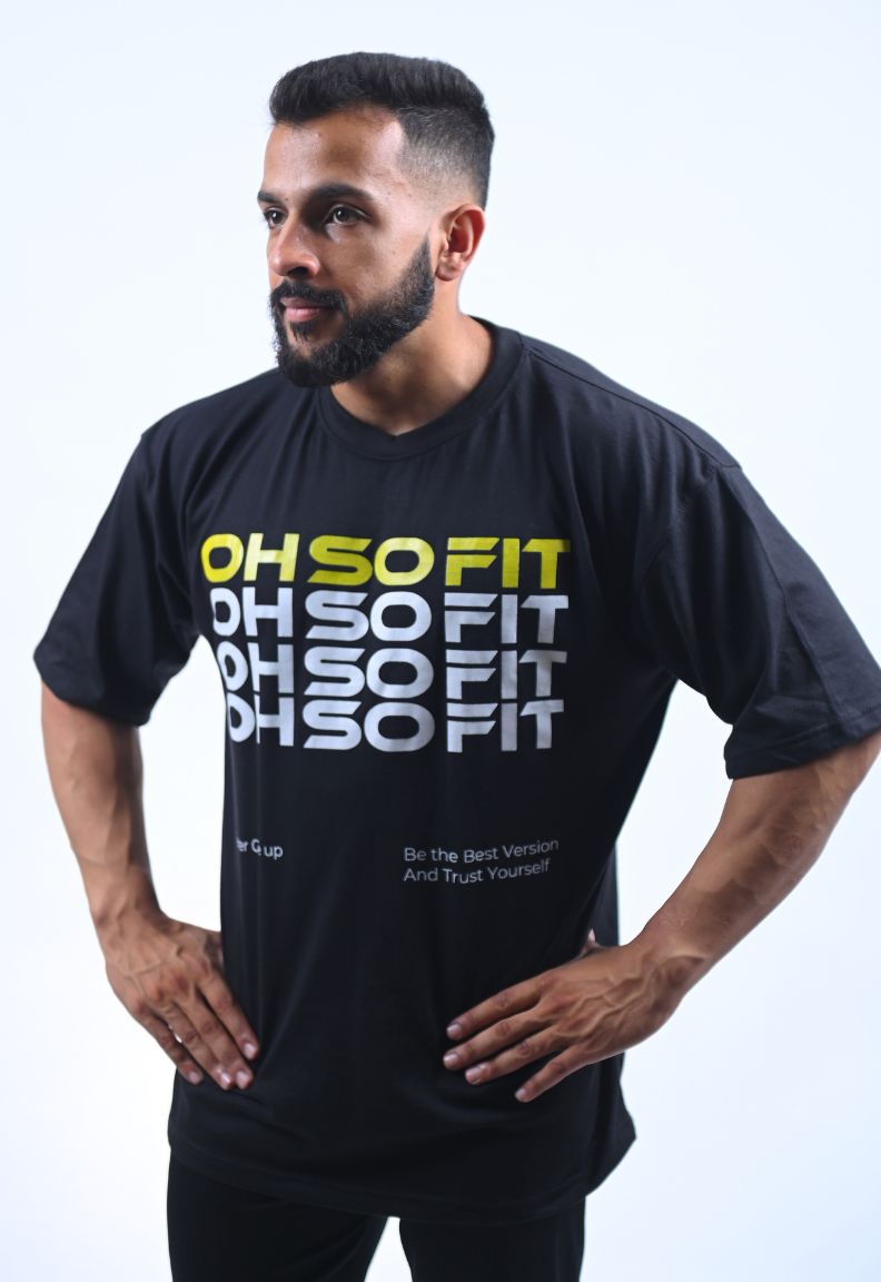 Oh So Fit Quote Oversized T-Shirt