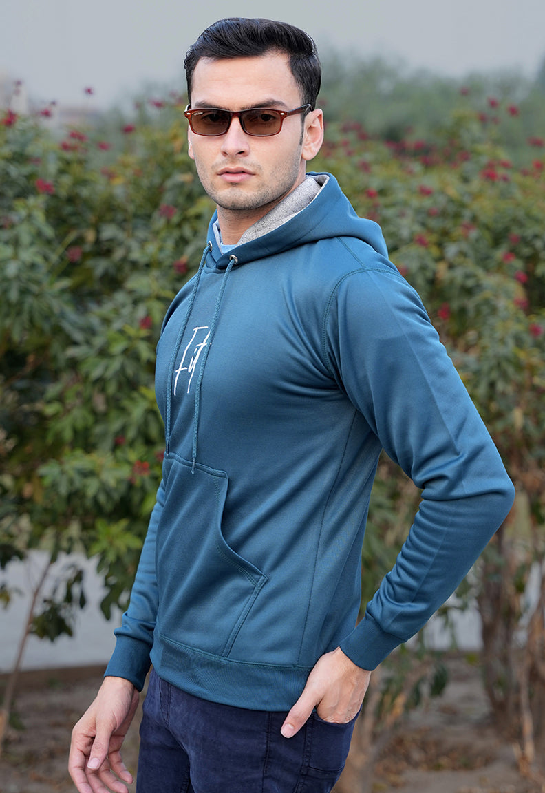 Aqua Blue Fit hoodie