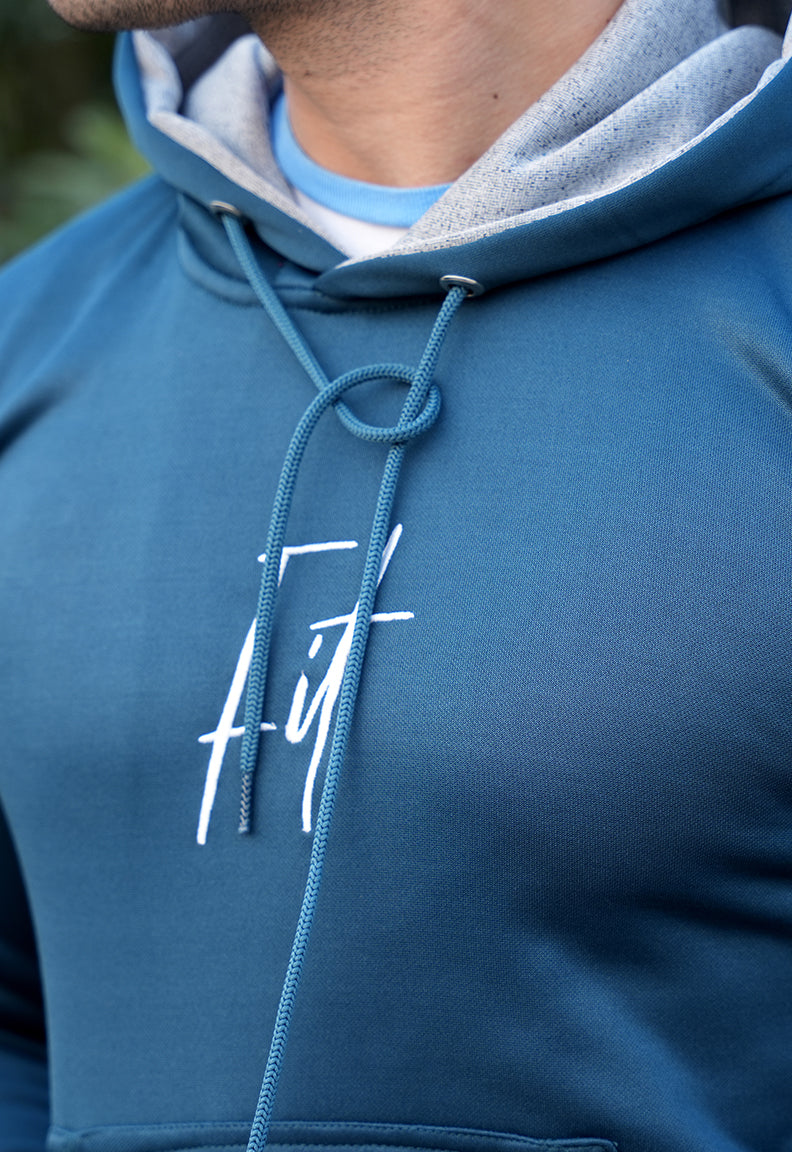 Aqua Blue Fit hoodie