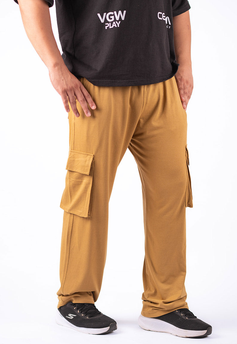 Mustard Cargo Trousers – Relaxed Fit