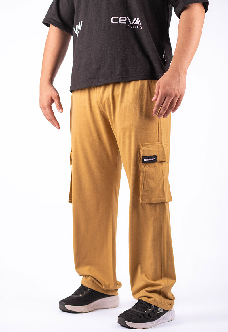 Mustard Cargo Trousers – Relaxed Fit