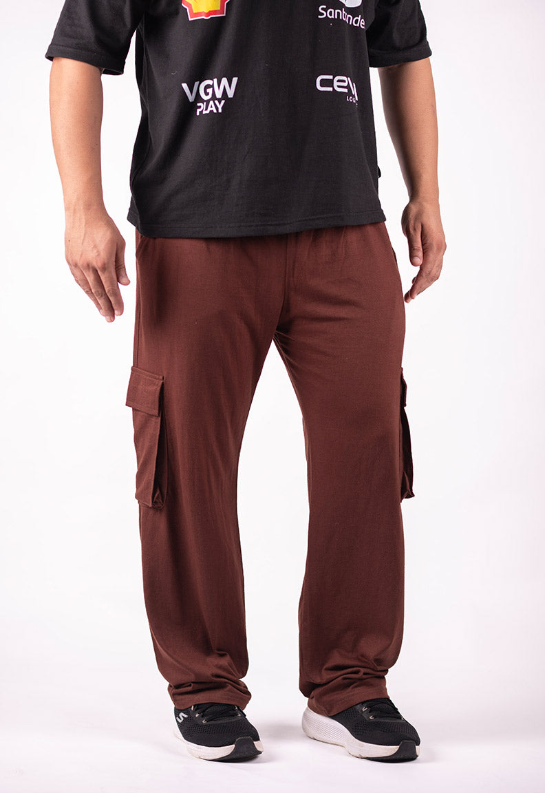 Brown Cargo Trousers – Relaxed Fit
