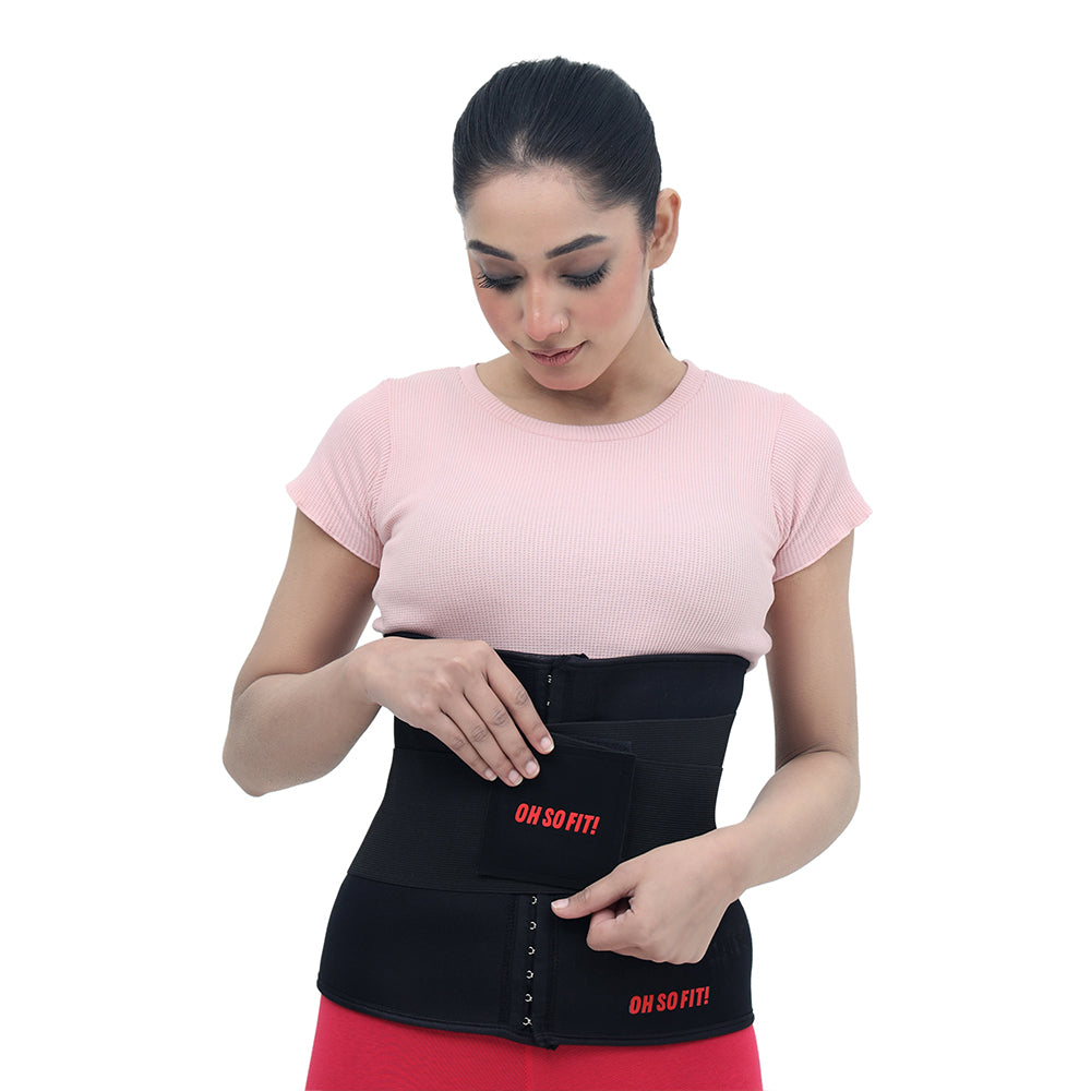 Extreme Women's Waist Trainer adjustable three-row hook + Extra Tummy Trimmer