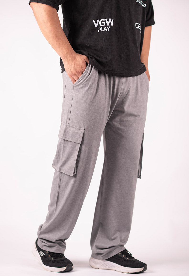 Grey Cargo Trousers – Relaxed Fit