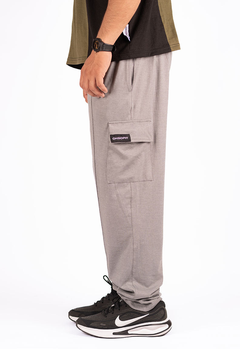 Grey Cargo Trousers – Relaxed Fit