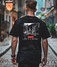 Load image into Gallery viewer, Oversized Life is a journey Tee
