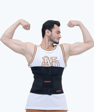 Load image into Gallery viewer, Extreme Men&#39;s Waist Trainer adjustable three-row hook + Extra Tummy Trimmer
