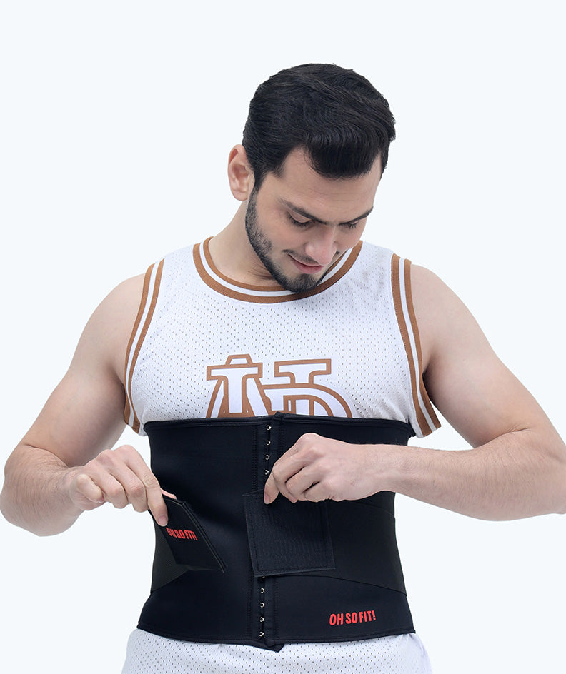 Extreme Men's Waist Trainer adjustable three-row hook + Extra Tummy Trimmer