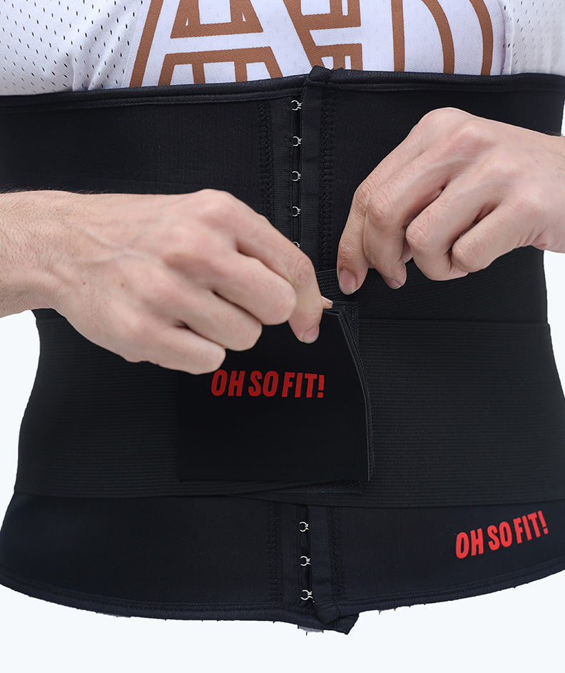 Extreme Men's Waist Trainer adjustable three-row hook + Extra Tummy Trimmer