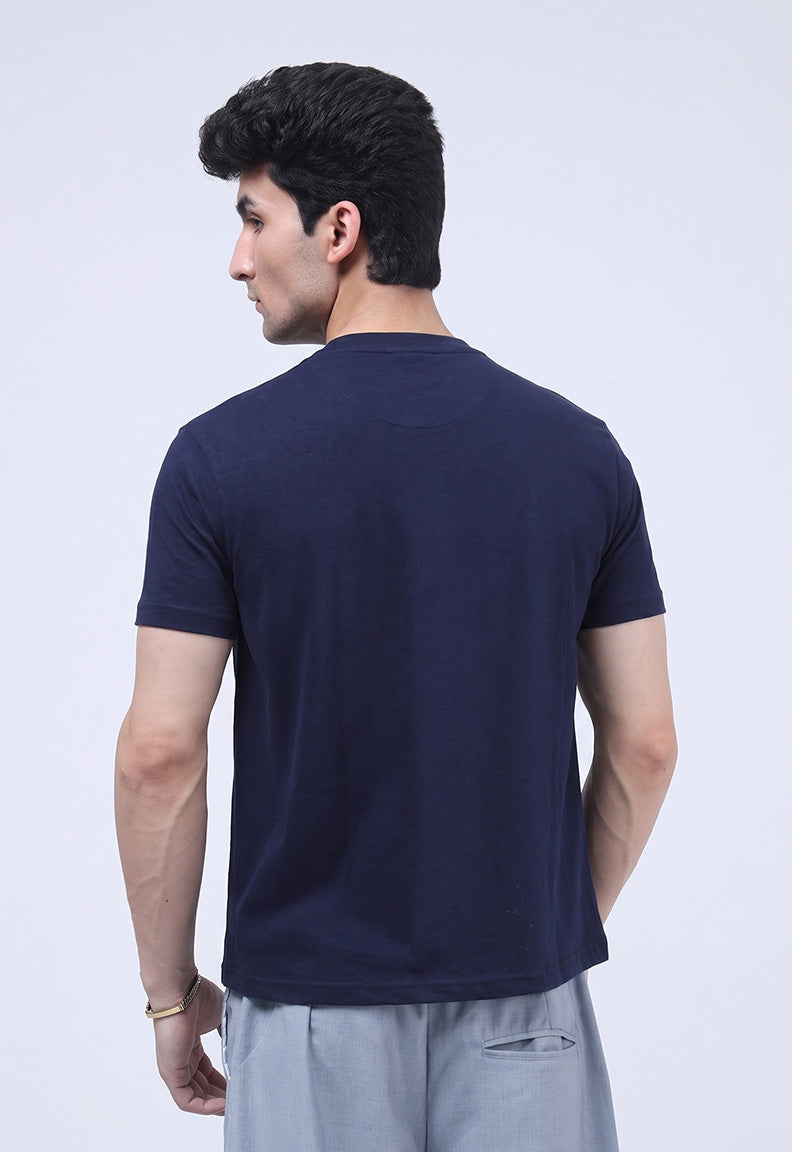 Muscle Fit Tee - Navy Blue