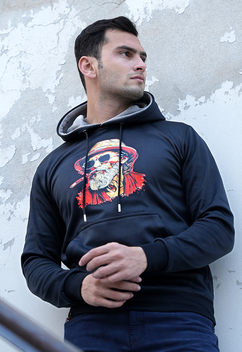 Old man art Hoodies