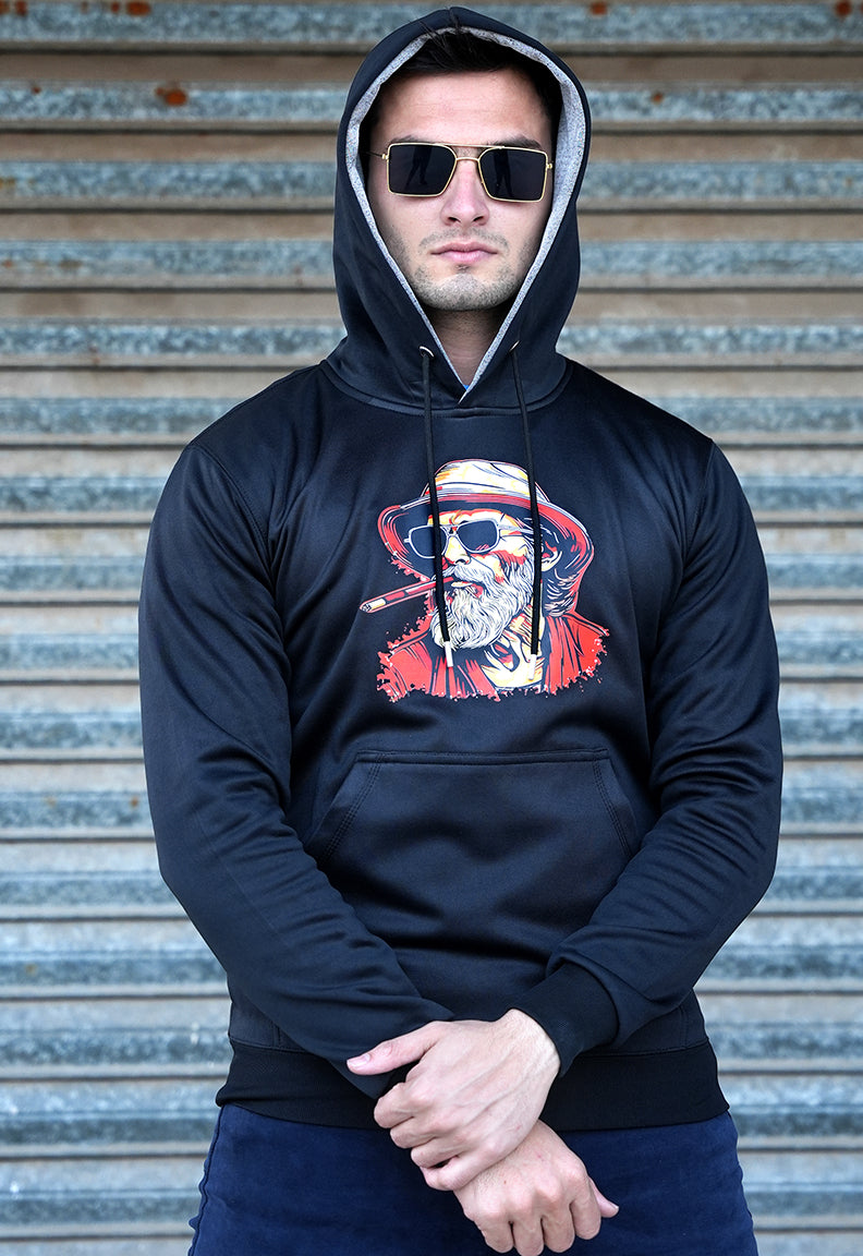 Old man art Hoodies