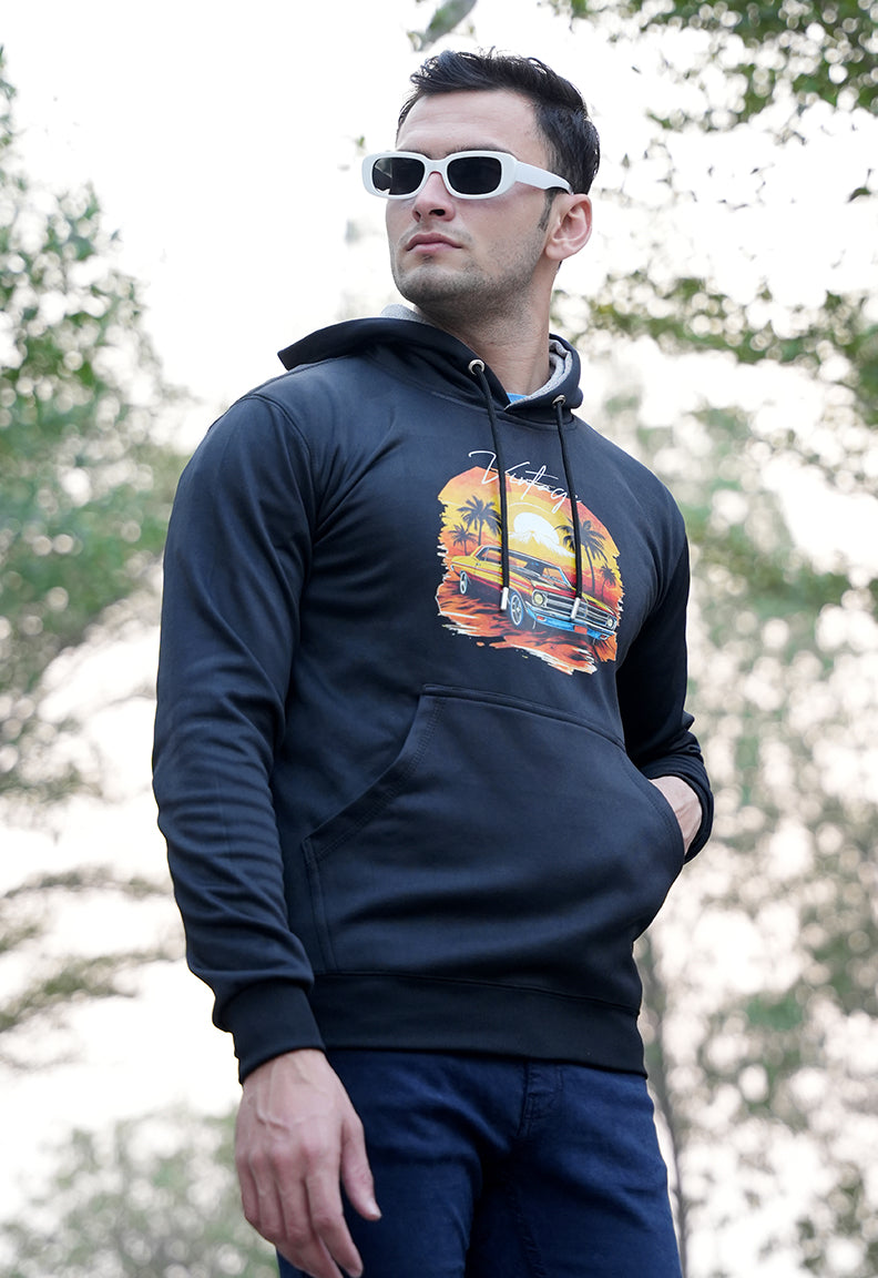 Vintage car art hoodie