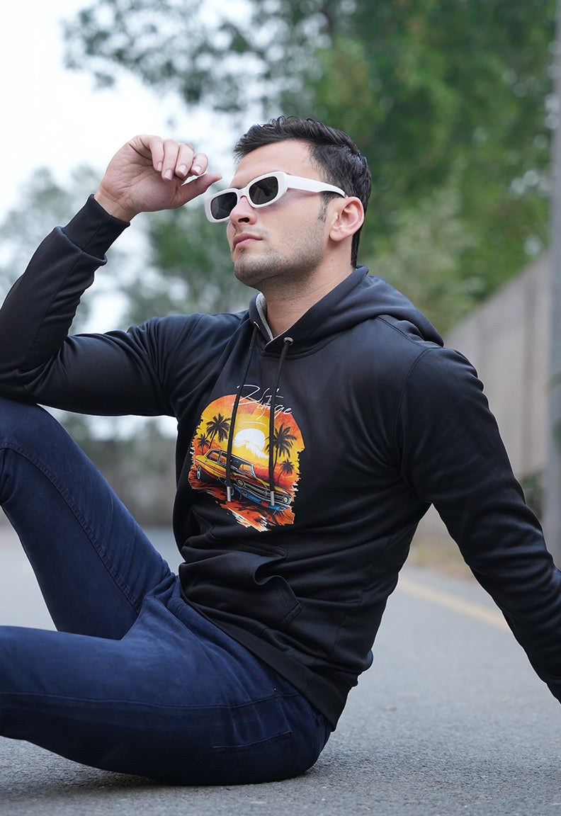 Vintage car art hoodie