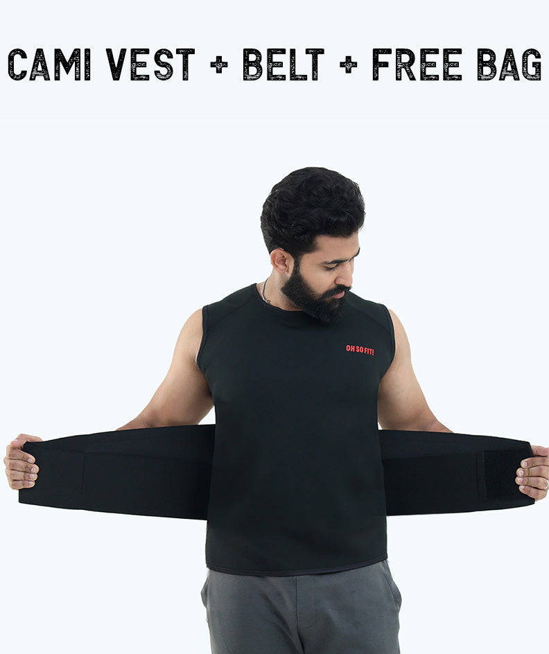 Male Tank top Pro with Abdominal Trimming Support.